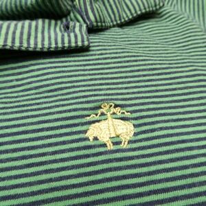 Brooks Brothers Mens Polo Shirt Medium 346 Striped Golf‎ Short Sleeve